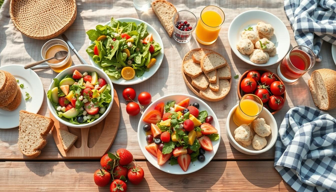 Ingredients prepared for a simple home dinner