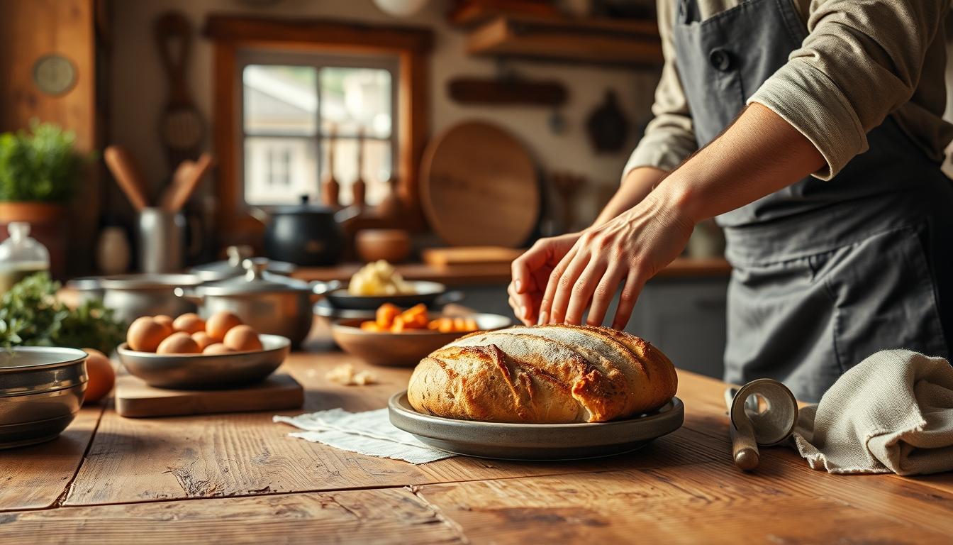 Seasonal meal prepared in a home kitchen